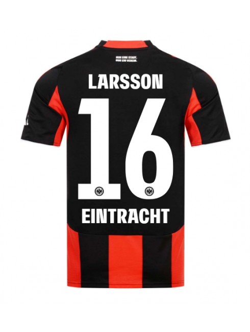 Moški Nogometna dresi replika Eintracht Frankfurt Hugo Larsson #16 Domači 2025-26 Kratek rokav Moški Nogometna dresi replika Eintracht Frankfurt Hugo Larsson #16 Domači 2025-26 Kratek rokav